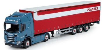 TEK73376 - SCANIA R Highline 4x2 con semirimorchio PLANZER a 3 assi