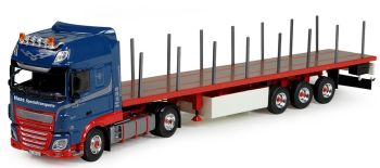 TEK75120 - DAF XF116 4x2 e rimorchio a pianale Haas Spezialtransporte
