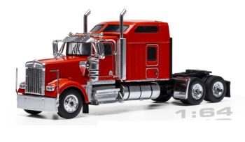 IXO64TR014A - KENWORTH W900 Sleeper Cab 6x4 1990 Rosso