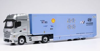 IXOTTR036.22 - MERCEDES-BENZ Actros 4x2 con rimorchio ribassato a 2 assi - Rally Transporter