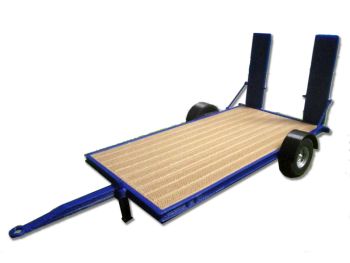 UM162BLEU - Piattaforma bassa con rampe in kit da assemblare già verniciata di blu