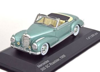 WBX115 - MERCEDES BENZ 300 (W186) SC Roadster cabriolet 1956 verde metallizzato