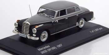 WBX186 - MERCEDES BENZ 300D (W189) 1957 nero e grigio