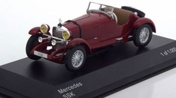 WBX204 - MERCEDES BENZ SSK 1928 cabriolet rosso aperto