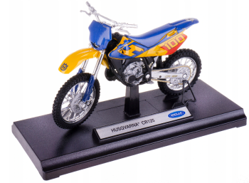 WELHU19660PW - Moto da cross HUSQVARNA CR125 blu e gialla
