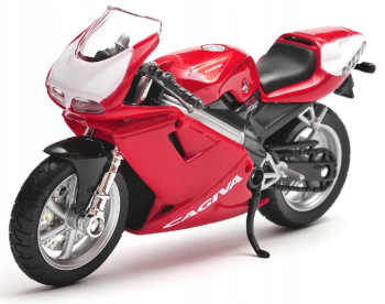 WELCA19660PW - Moto CAGIVA Mito 125 rossa e bianca