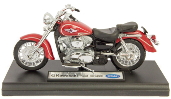 WELK19660PWC - Moto KAWASAKI Vulcan 1500 2002 Rosso classico
