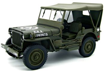WEL18055H-W - JEEP WILLYS esercito americano 1944 coperchio chiuso