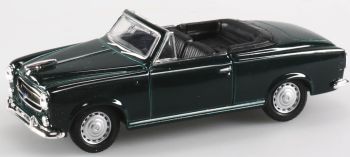 WEL18683 - Giocattolo estraibile in metallo verde scuro PEUGEOT 403 cabriolet