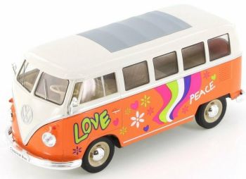 WEL22095A1-W - VOLKSWAGEN T1 1963 arancione e bianco