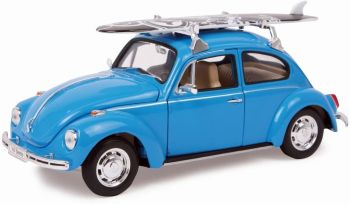 WEL22436SB-W - VOLKSWAGEN Maggiolino 1959 blu con tavola da surf