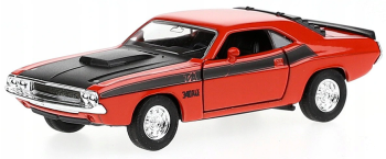 WELDO49720W - DODGE Challenger T/A 1970 modello frizione cofano nero arancione scuro