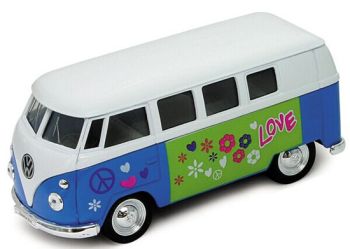 WEL701229BBL - VOLKSWAGEN minibus bianco blu 1962 amore