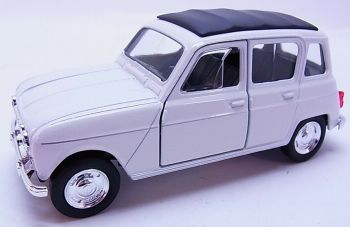 WELRE49720WH - RENAULT 4L 1961 modello a frizione bianca