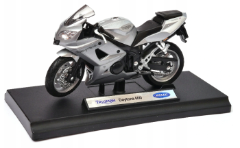 WELTR19660PWE - Moto TRIUMPH Daytona 600 grigio metallizzato