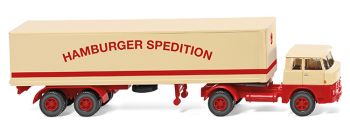 WIK051319 - HENSCHEL HS 14/16 4x2 con cassone semirigido 2 assi Hamburger Spedition