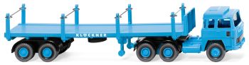 WIK051846 - MAGIRUS 235D 6x4 con Klockner 2 assi semi pianale