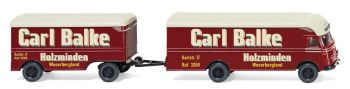 WIK054002 - Furgone MERCEDES Ackerman 4x2 con rimorchio Carl Balke a 2 assi
