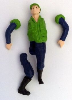 WM085 - Figura Scalata Verde Chiaro