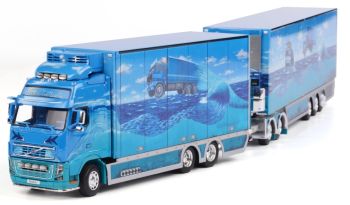 WSI01-1026 - Carrello refrigerato VOLVO FH03 Globetrotter XL 6x4 e carrello refrigerato combinato EKDAHLS ROAD CRUISER