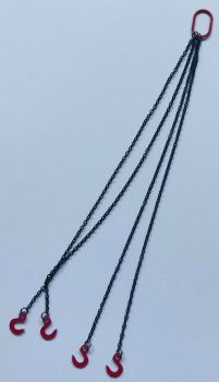 YCC308-R - Imbracatura di sollevamento con 4 gambe da 10 cm "rossa"