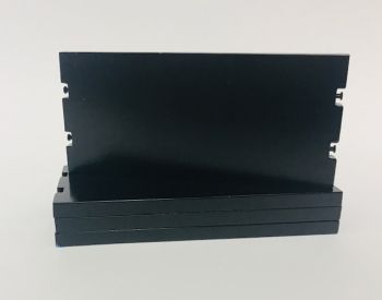 YCC604-4 - 4 piastre di rotolamento - 11 x 5 cm - Nero RAL 9005