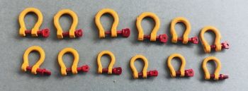 YCC631-2 - 12 grilli - 4 x 100 tonnellate; 4 x 55 tonnellate; 4 x 25 tonnellate giallo - miniatura