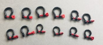 YCC631-3 - 12 grilli - 4 x 100 tonnellate; 4 x 55 tonnellate; 4 x 25 tonnellate nero - miniatura